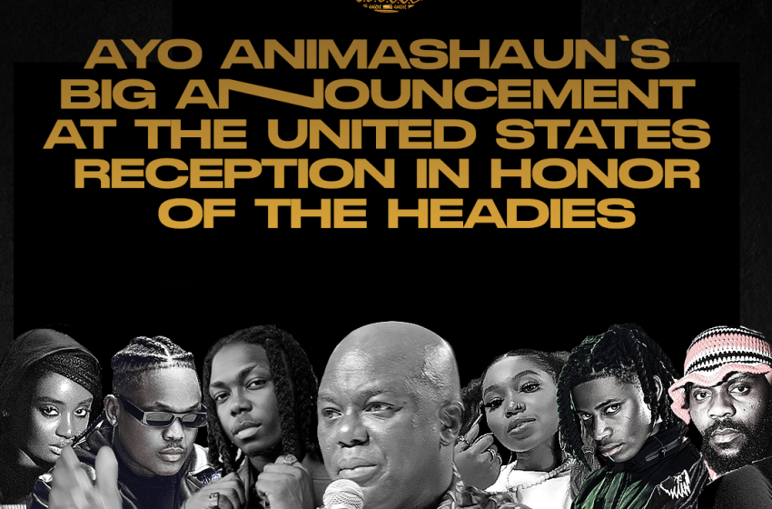  Ayo Animashaun’s Big Announcement At The United States Reception In Honor Of The Headies