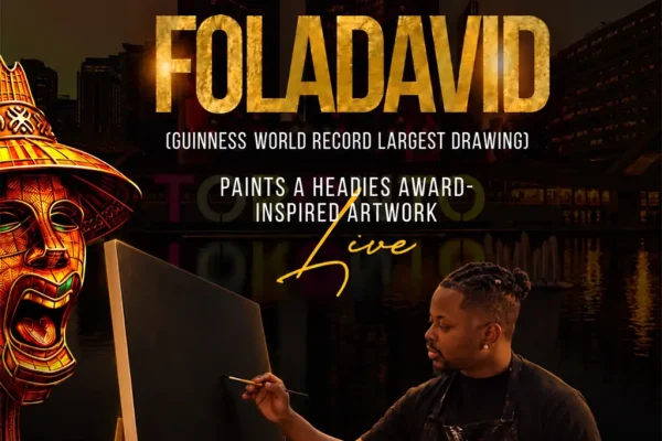 FOLADAVID Paints Headies-Inspired Artwork Live at Nathan Phillips Square as The Headies Arrives in Toronto