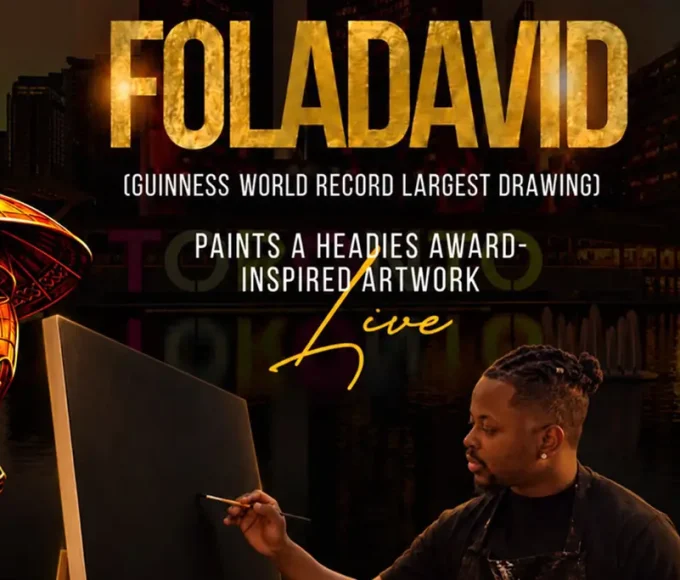 FOLADAVID Paints Headies-Inspired Artwork Live at Nathan Phillips Square as The Headies Arrives in Toronto